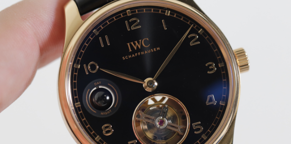 Portugieser Handaufzug Tourbillon Tag und Nacht IWC Replik-Uhren